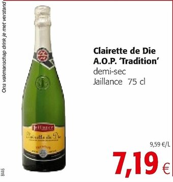 Clairette de Die A.O.P. Tradition