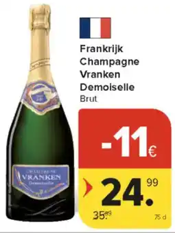 Carrefour Market Frankrijk Champagne Vranken Demoiselle Brut aanbieding
