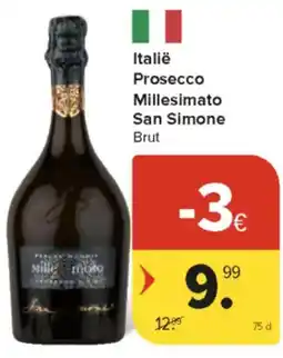 Carrefour Market Italië Prosecco Millesimato San Simone Brut aanbieding