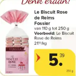 Carrefour Market Le Biscuit Rose de Reims Fossier aanbieding