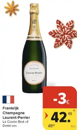 Carrefour Market Frankrijk Champagne Laurent Perrier aanbieding