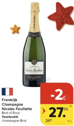 Carrefour Market Frankrijk Champagne Nicolas Feuillatte aanbieding