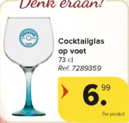 Carrefour Market Cocktailglas op voet aanbieding