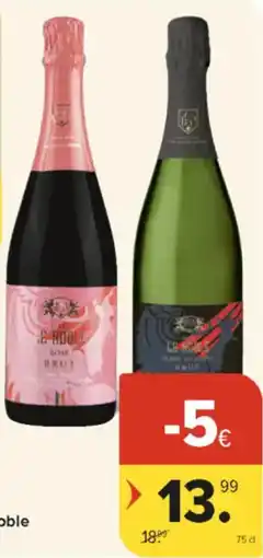 Carrefour Market België schuimwijn Cuvée Le Noble Brut of Rosé aanbieding