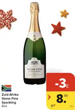 Carrefour Market Zuid Afrika Stone Pine Sparkling Brut aanbieding