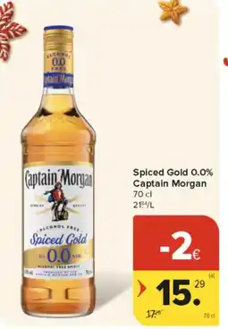Carrefour Market Spiced Gold 0.0% Captain Morgan aanbieding
