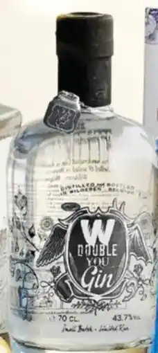 Carrefour Market Wilderen Double You Gin 43,7% aanbieding