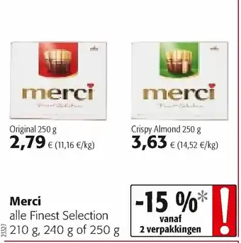 Colruyt Merci Original, Crispy Almond aanbieding