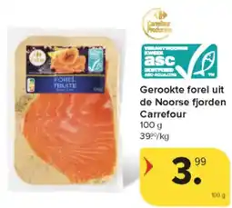 Carrefour Market Gerookte Forel Uit de Noorse Fjorden Carrefour aanbieding