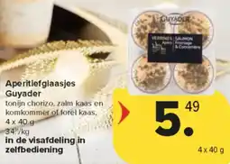 Carrefour Market Aperitiefglaasjes Guyader aanbieding