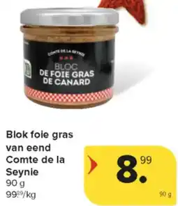 Carrefour Market Blok Foie Gras van Eend Comte De La Seynie aanbieding