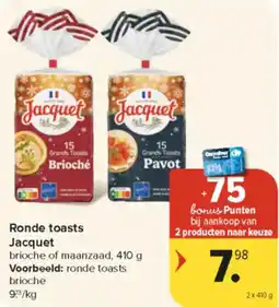 Carrefour Market Ronde toasts Jacquet aanbieding
