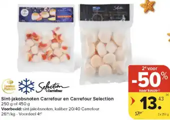 Sint Jakobsnoten Carrefour en Carrefour Selection