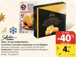 Carrefour Market Kaasof arnaalkroketten Carrefour, Carrefour Selection en De Belgen aanbieding