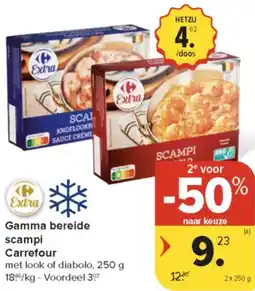 Carrefour Market Gamma Bereide Scampi Carrefour aanbieding