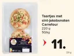 Carrefour Market Taartjes met Sint Jakobsnoten Carrefour aanbieding