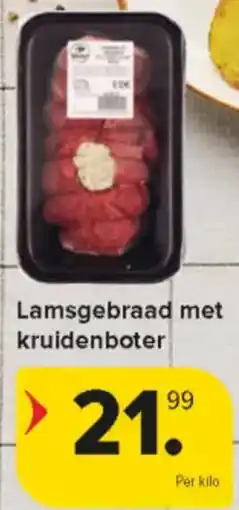 Carrefour Market Lamsgebraad met kruidenboter aanbieding
