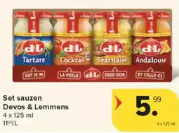 Carrefour Market Set sauzen Devos & Lemmens aanbieding