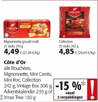 Colruyt Cote d'Or aanbieding