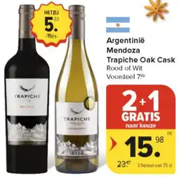 Carrefour Market Argentinië Mendoza Trapiche Oak Cask aanbieding
