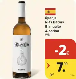 Carrefour Market Spanje Rias Baixas Blanquito Albarino Wit aanbieding