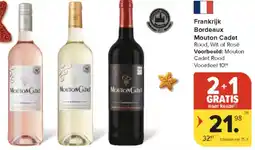 Carrefour Market Frankrijk Bordeaux Mouton Cadet aanbieding