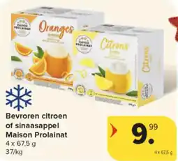 Carrefour Market Bevroren citroen of sinaasappel Maison Prolainat aanbieding