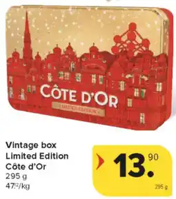 Carrefour Market Vintage box Limited Edition Côte d'Or aanbieding