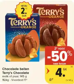 Carrefour Market Chocolade Ballen Terry's Chocolate aanbieding
