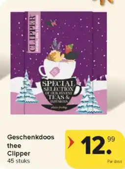 Carrefour Market Geschenkdoos thee Clipper aanbieding