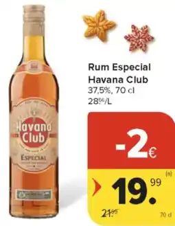 Carrefour Market Rum Especial Havana Club 37,5% aanbieding
