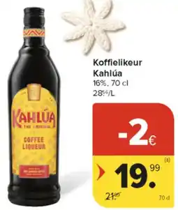 Carrefour Market Koffielikeur Kahlúa 16% aanbieding