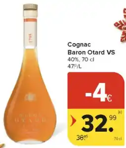 Carrefour Market Cognac Baron Otard VS 40% aanbieding