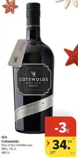 Carrefour Market Gin Cotswolds aanbieding