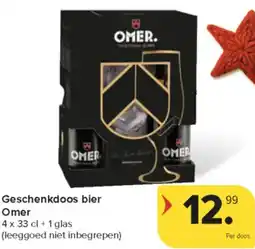 Carrefour Market Geschenkdoos bier Omer aanbieding