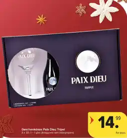 Carrefour Market Geschenkdoos Paix Dieu Tripel aanbieding