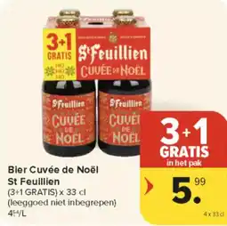 Carrefour Market Bier Cuvée de Noël St Feuillien aanbieding
