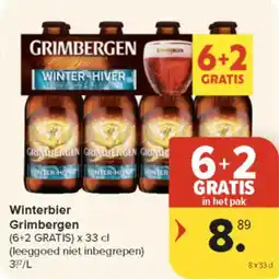Carrefour Market Winterbier Grimbergen aanbieding