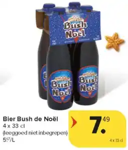 Carrefour Market Bier Bush de Noël aanbieding