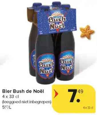 Carrefour Market Bier Bush de Noël aanbieding