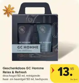 Carrefour Market Geschenkdoos GC Homme Relax & Refresh aanbieding
