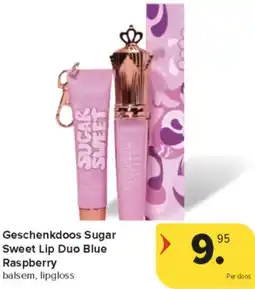 Carrefour Market Geschenkdoos Sugar Sweet Lip Duo Blue Raspberry aanbieding