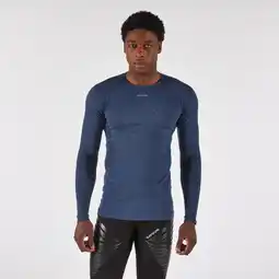 Decathlon Merino hardloopshirt met lange mouwen heren Run 900 blauw aanbieding