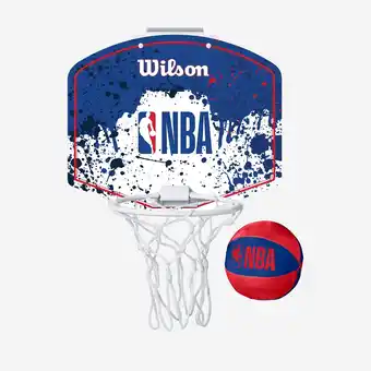 Decathlon Mini basketbalbord Mini Hoop NBA blauw wit aanbieding