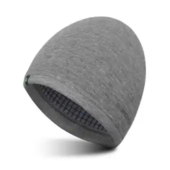 Decathlon Heren en Dames Fitness Thermo-hardloopmuts Gamma Melange Gray Grijs aanbieding