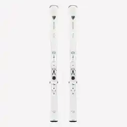 Decathlon Alpineski's met bindingen voor dames Nova 6 wit aanbieding