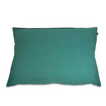 Leen Bakker Kussen Tivoli XL - donkergroen - 100x70 cm - Leen Bakker aanbieding