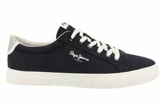 Berca Shoes Pepe Jeans Sneaker Laag Heren Kenton Basic - Blauw aanbieding