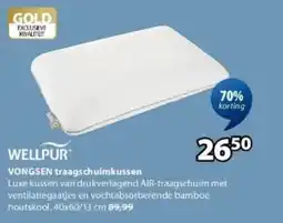 Jysk Wellpur Vongsen Traagschuimkussen aanbieding