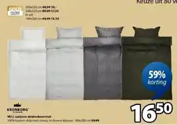 Jysk Nell Satijnen Dekbedovertrek aanbieding